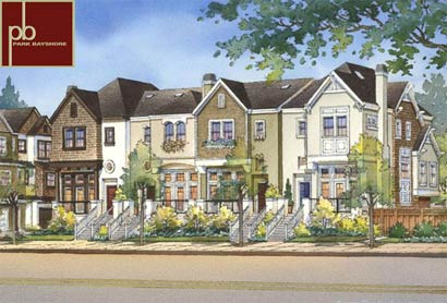 The pre-construction San Mateo townhomes at Park Bayshore real estate development is a master planned California community with luxury residences for presale.